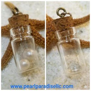 Wish Bottle Glass Pendant